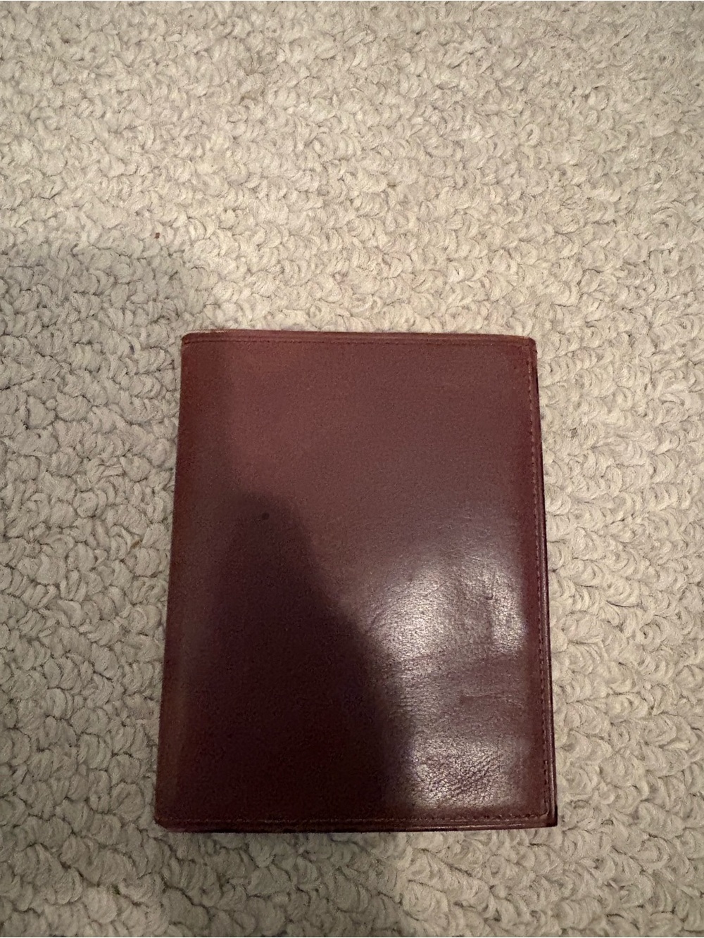 Amity Men's Card Holder Wallet - Dark Brown cashmere calfskin